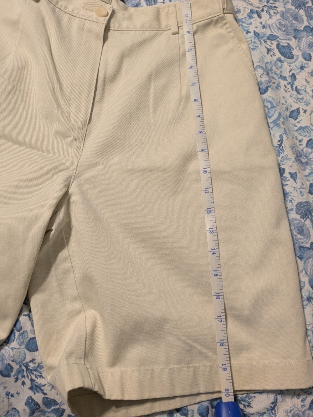 L.L. Bean Women's Bermuda Shorts - Navy and Khaki - Picture 8 of 11